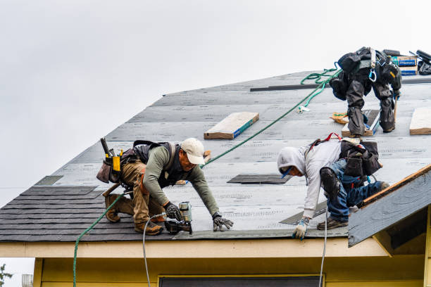 Professional Storm Damage Roof Repair technician working in Glenford, NY
